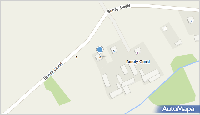 Boruty-Goski, Boruty-Goski, 6, mapa Boruty-Goski