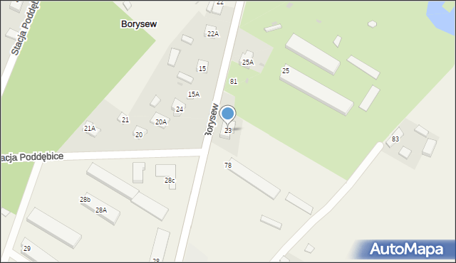 Borysew, Borysew, 23, mapa Borysew