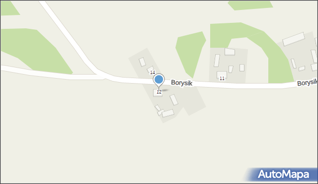 Borysik, Borysik, 12, mapa Borysik