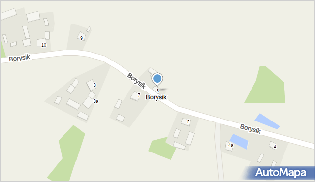 Borysik, Borysik, 6, mapa Borysik