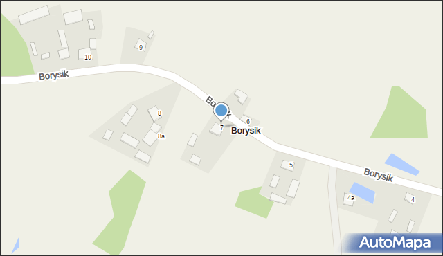 Borysik, Borysik, 7, mapa Borysik