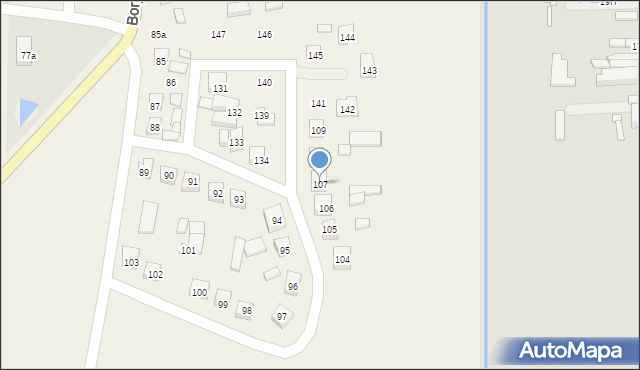 Borysławice, Borysławice, 107, mapa Borysławice