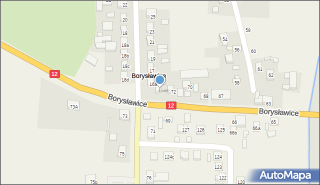 Borysławice, Borysławice, 74, mapa Borysławice