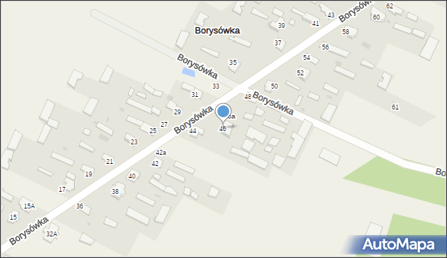Borysówka, Borysówka, 46, mapa Borysówka