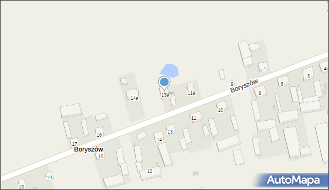 Boryszów, Boryszów, 13a, mapa Boryszów