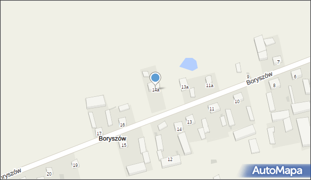 Boryszów, Boryszów, 14a, mapa Boryszów