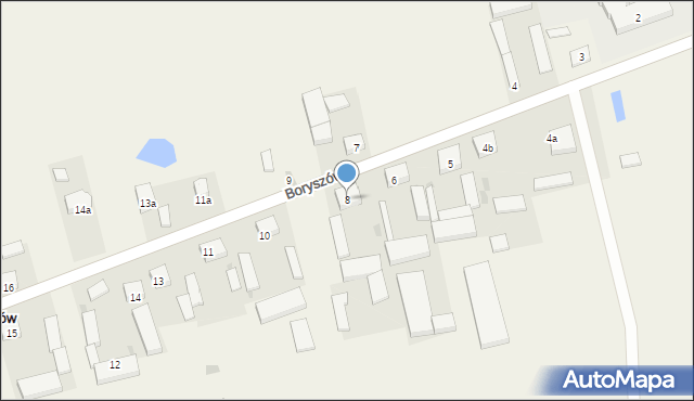 Boryszów, Boryszów, 8, mapa Boryszów