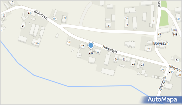 Boryszyn, Boryszyn, 18a, mapa Boryszyn