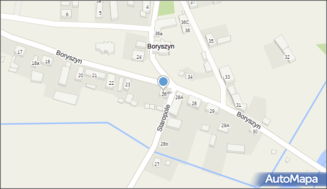 Boryszyn, Boryszyn, 26, mapa Boryszyn