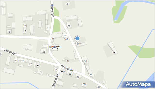 Boryszyn, Boryszyn, 35, mapa Boryszyn