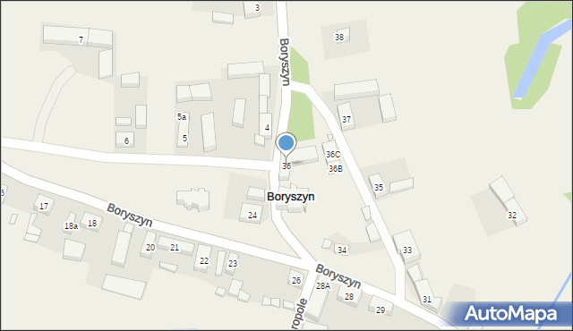 Boryszyn, Boryszyn, 36, mapa Boryszyn