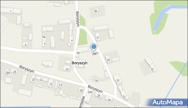 Boryszyn, Boryszyn, 36B, mapa Boryszyn