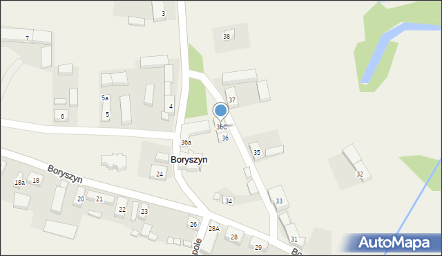 Boryszyn, Boryszyn, 36C, mapa Boryszyn