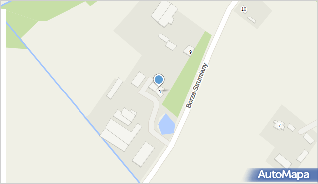 Borza-Strumiany, Borza-Strumiany, 8, mapa Borza-Strumiany