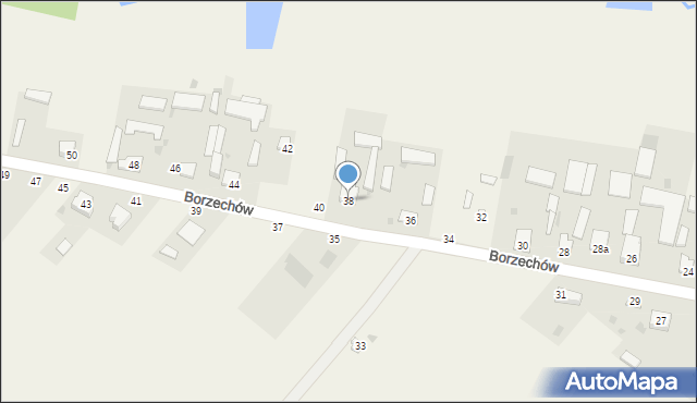 Borzechów, Borzechów, 38, mapa Borzechów