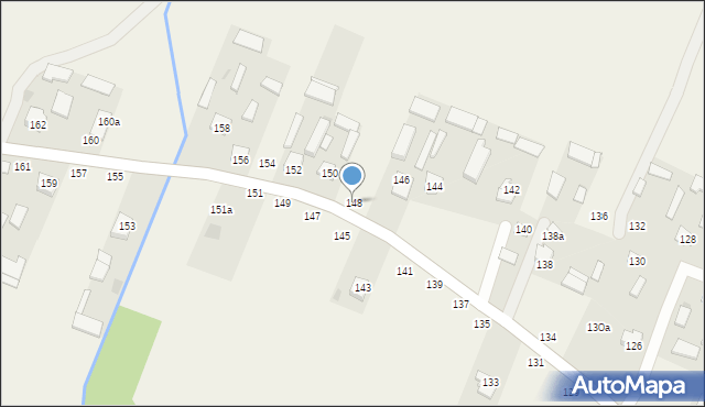 Borzechów-Kolonia, Borzechów-Kolonia, 148, mapa Borzechów-Kolonia