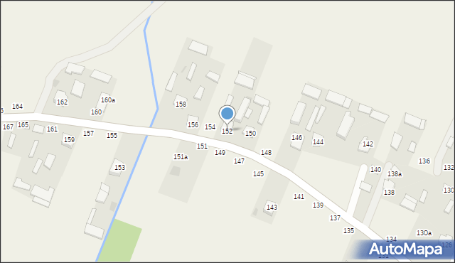 Borzechów-Kolonia, Borzechów-Kolonia, 152, mapa Borzechów-Kolonia