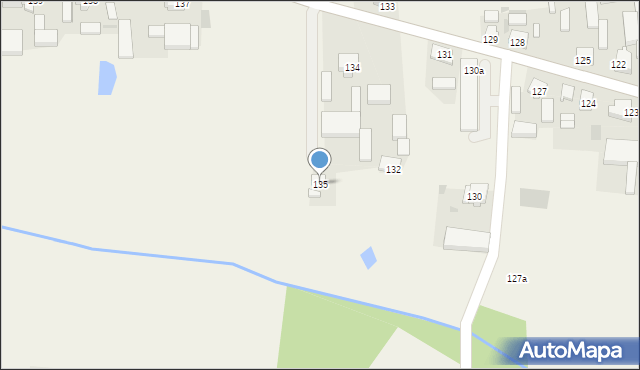 Borzęcice, Borzęcice, 135, mapa Borzęcice