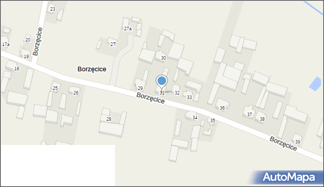 Borzęcice, Borzęcice, 31, mapa Borzęcice