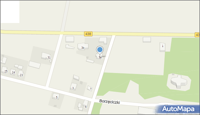 Borzęciczki, Borzęciczki, 3a, mapa Borzęciczki