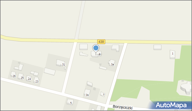 Borzęciczki, Borzęciczki, 3b, mapa Borzęciczki