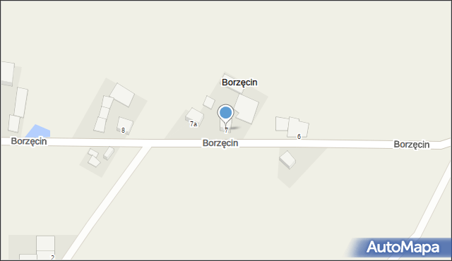 Borzęcin, Borzęcin, 7, mapa Borzęcin