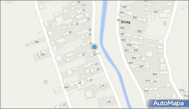 Borzęcin, Borzęcin, 21, mapa Borzęcin