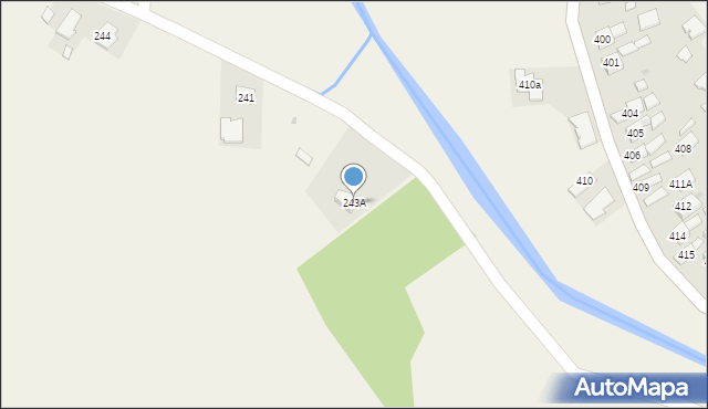 Borzęcin, Borzęcin, 243A, mapa Borzęcin