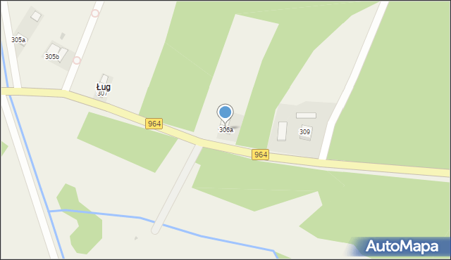 Borzęcin, Borzęcin, 306a, mapa Borzęcin