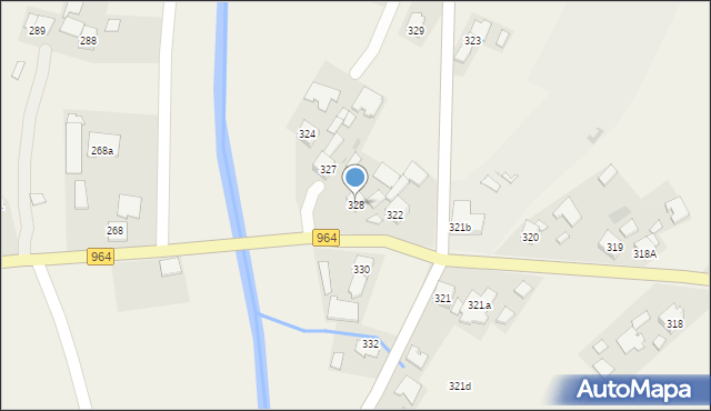 Borzęcin, Borzęcin, 328, mapa Borzęcin