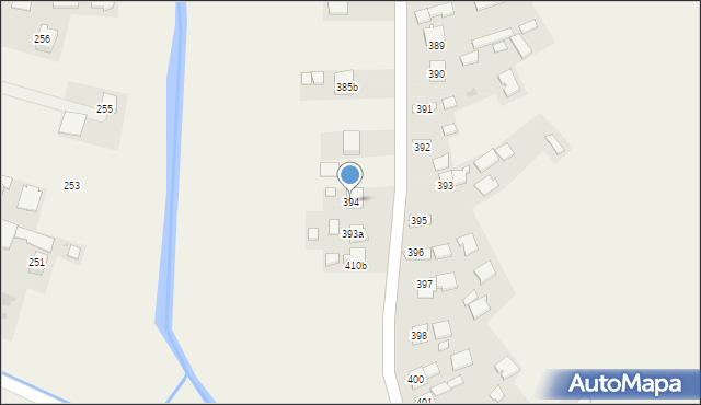 Borzęcin, Borzęcin, 394, mapa Borzęcin