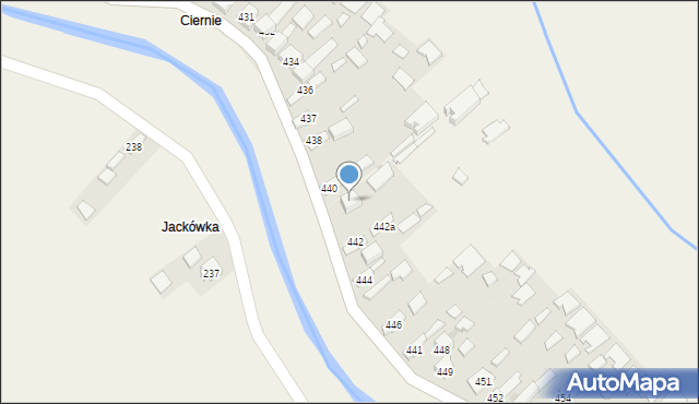 Borzęcin, Borzęcin, 440a, mapa Borzęcin