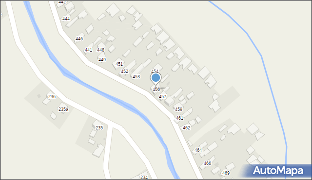 Borzęcin, Borzęcin, 456, mapa Borzęcin