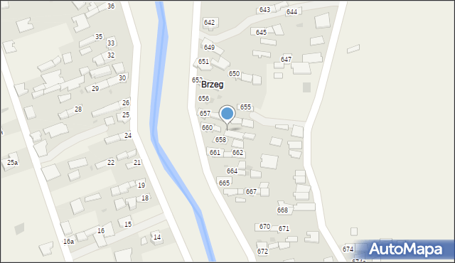 Borzęcin, Borzęcin, 659, mapa Borzęcin