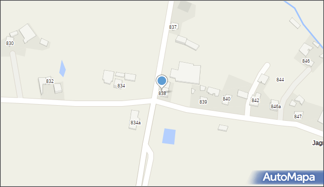 Borzęcin, Borzęcin, 838, mapa Borzęcin