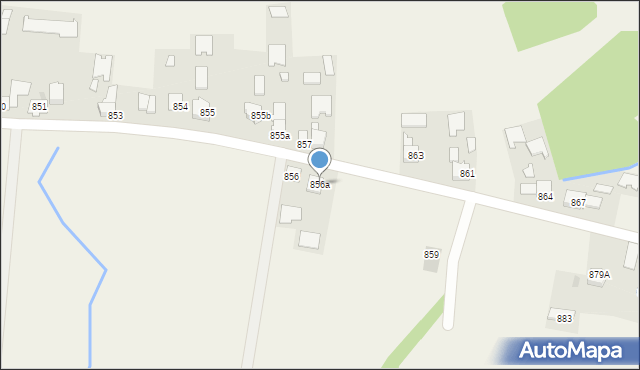 Borzęcin, Borzęcin, 856a, mapa Borzęcin