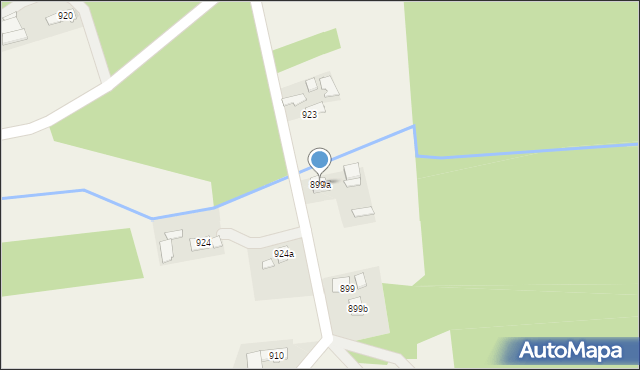 Borzęcin, Borzęcin, 899a, mapa Borzęcin