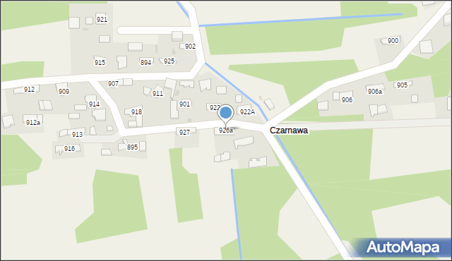 Borzęcin, Borzęcin, 926a, mapa Borzęcin