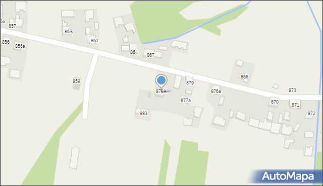 Borzęcin, Borzęcin, 978a, mapa Borzęcin