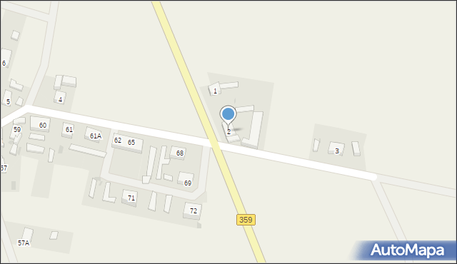 Borzęcin, Borzęcin, 2, mapa Borzęcin