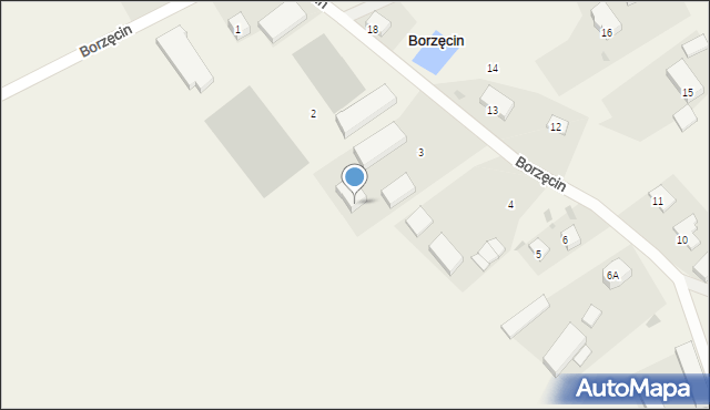 Borzęcin, Borzęcin, 3, mapa Borzęcin