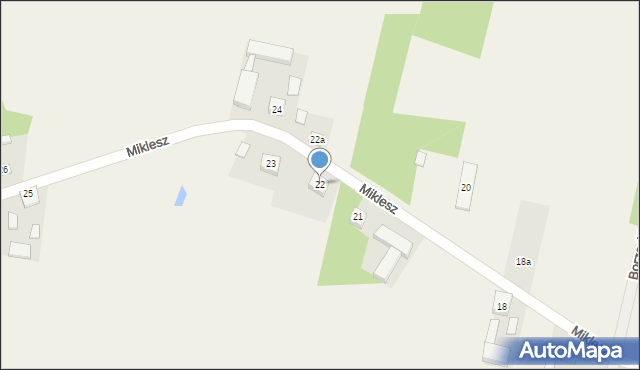 Borzęckie, Borzęckie, 22, mapa Borzęckie