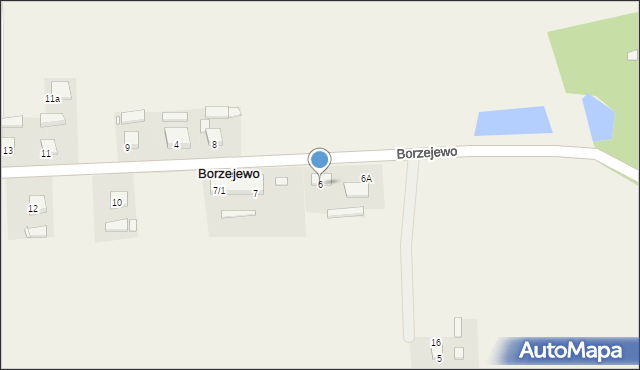 Borzejewo, Borzejewo, 6, mapa Borzejewo