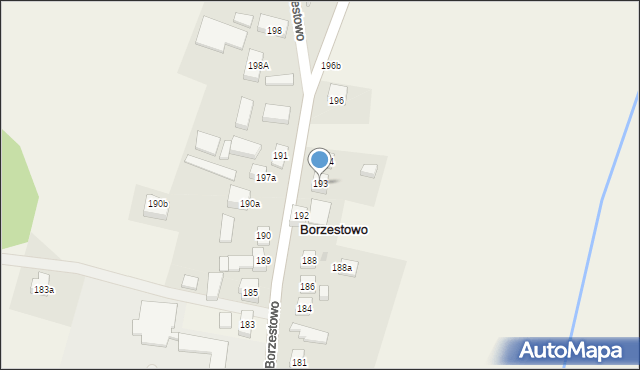 Borzestowo, Borzestowo, 193, mapa Borzestowo