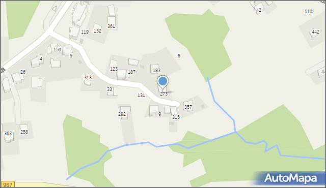 Borzęta, Borzęta, 273, mapa Borzęta