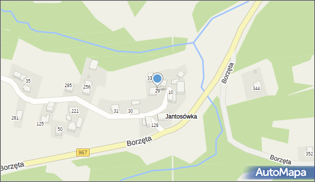 Borzęta, Borzęta, 29, mapa Borzęta