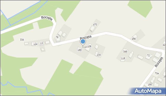 Borzęta, Borzęta, 75, mapa Borzęta