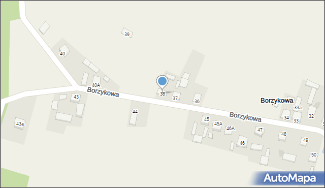 Borzykowa, Borzykowa, 38, mapa Borzykowa
