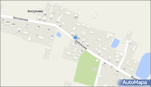 Borzykowa, Borzykowa, 51, mapa Borzykowa