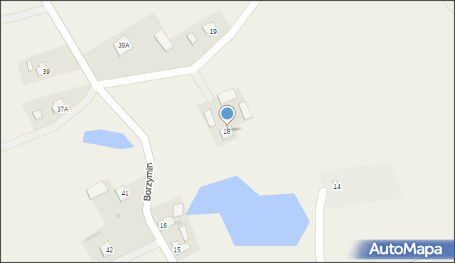 Borzymin, Borzymin, 18, mapa Borzymin